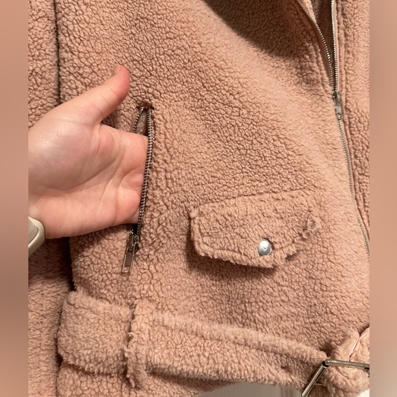 Missguided Pink Faux Fur Jacket, Women's Size 4 - Picture 12 of 16